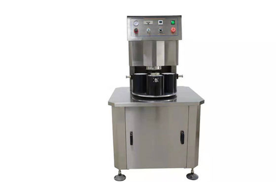 Machine de capsulage semi automatique de la CE de quatre têtes, machine de capsulage de vide